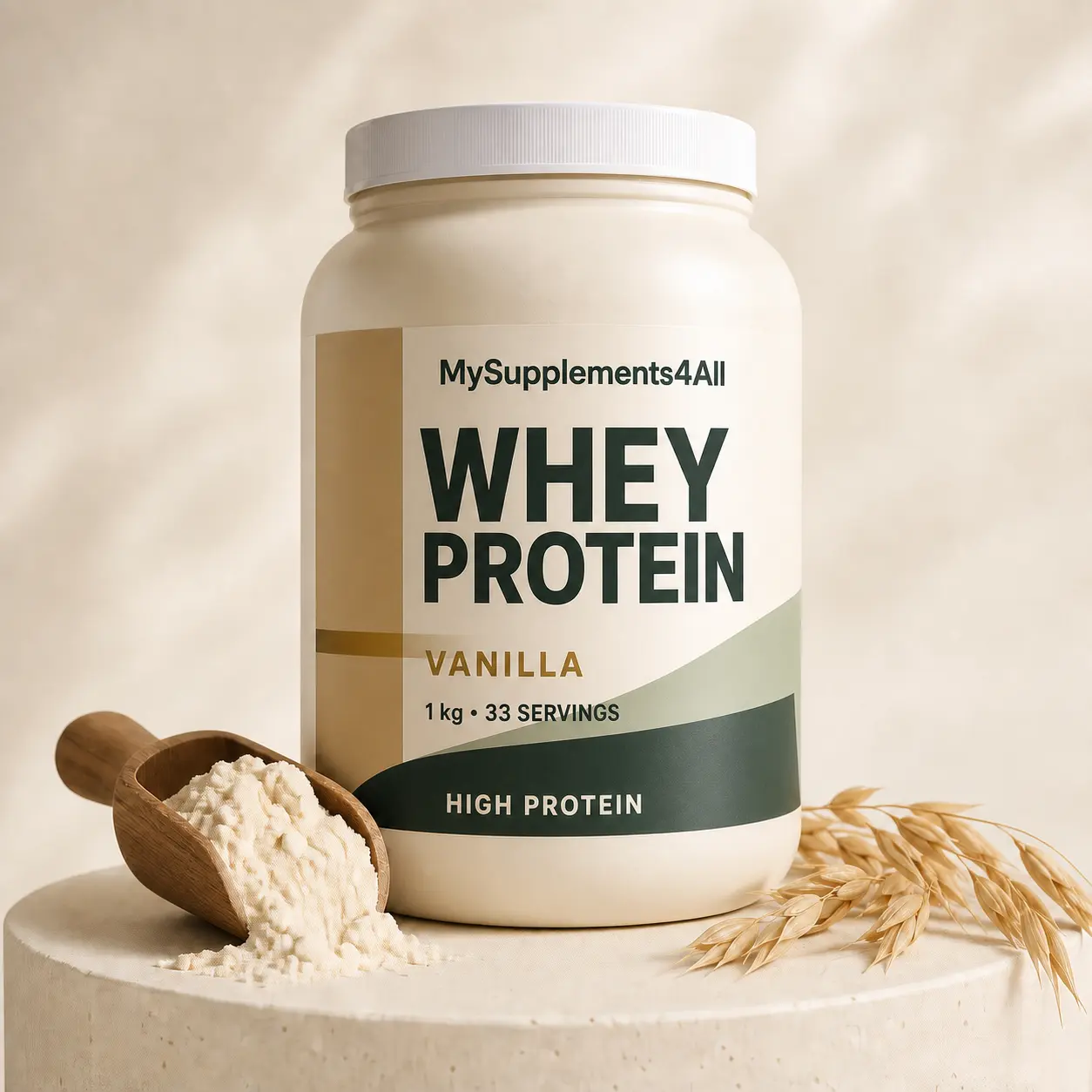 Whey Protein Powder — 1.2kg pouch (40 servings) pack from My Supplements 4 All