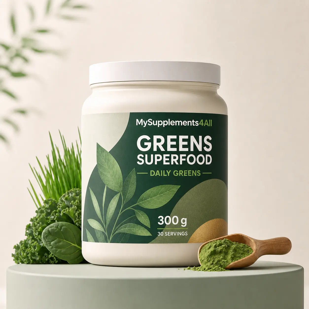 Greens Superfood Powder — 480g tub (60 servings) pack from My Supplements 4 All