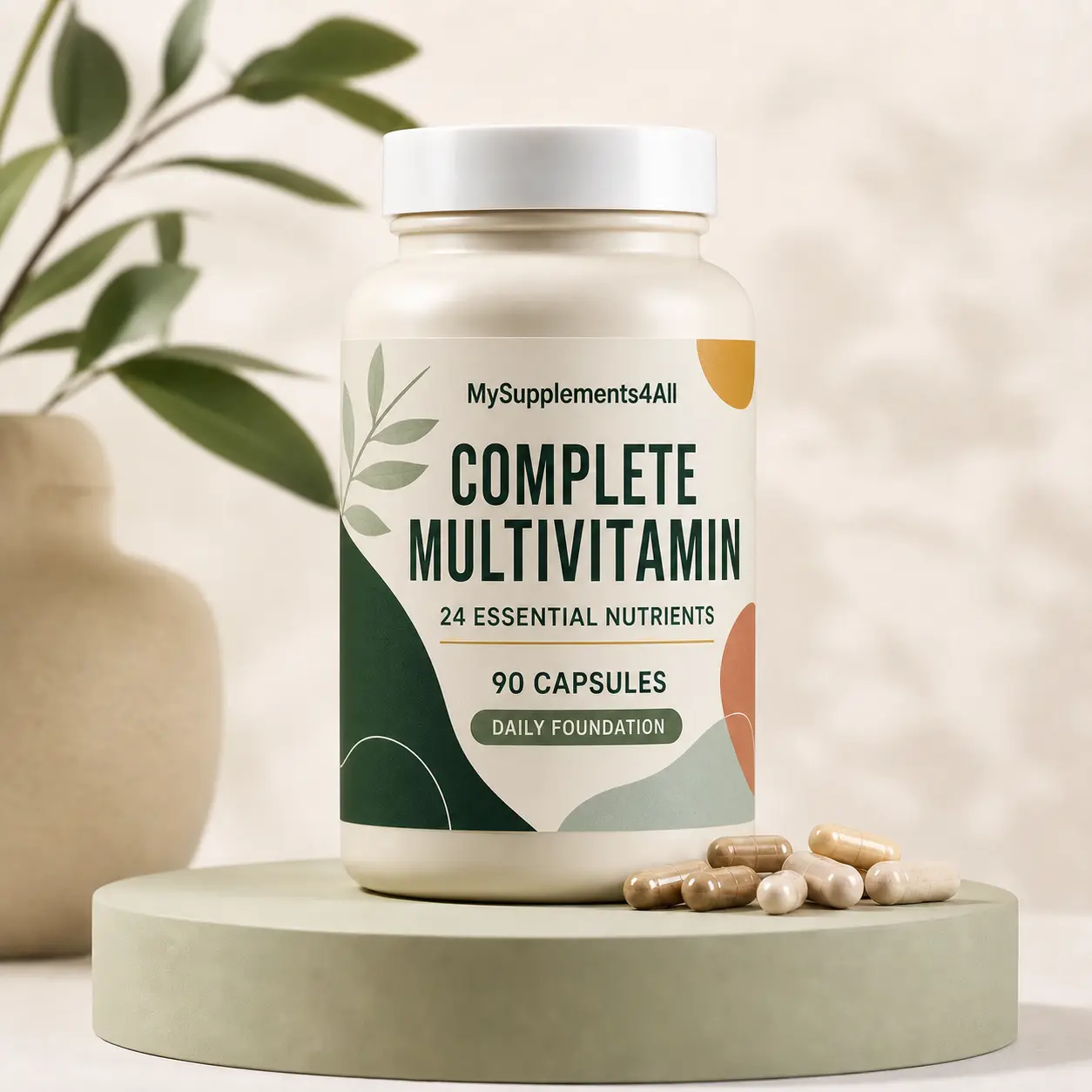 Complete Multivitamin — 180 tablets (2 per day, 90 days) pack from My Supplements 4 All