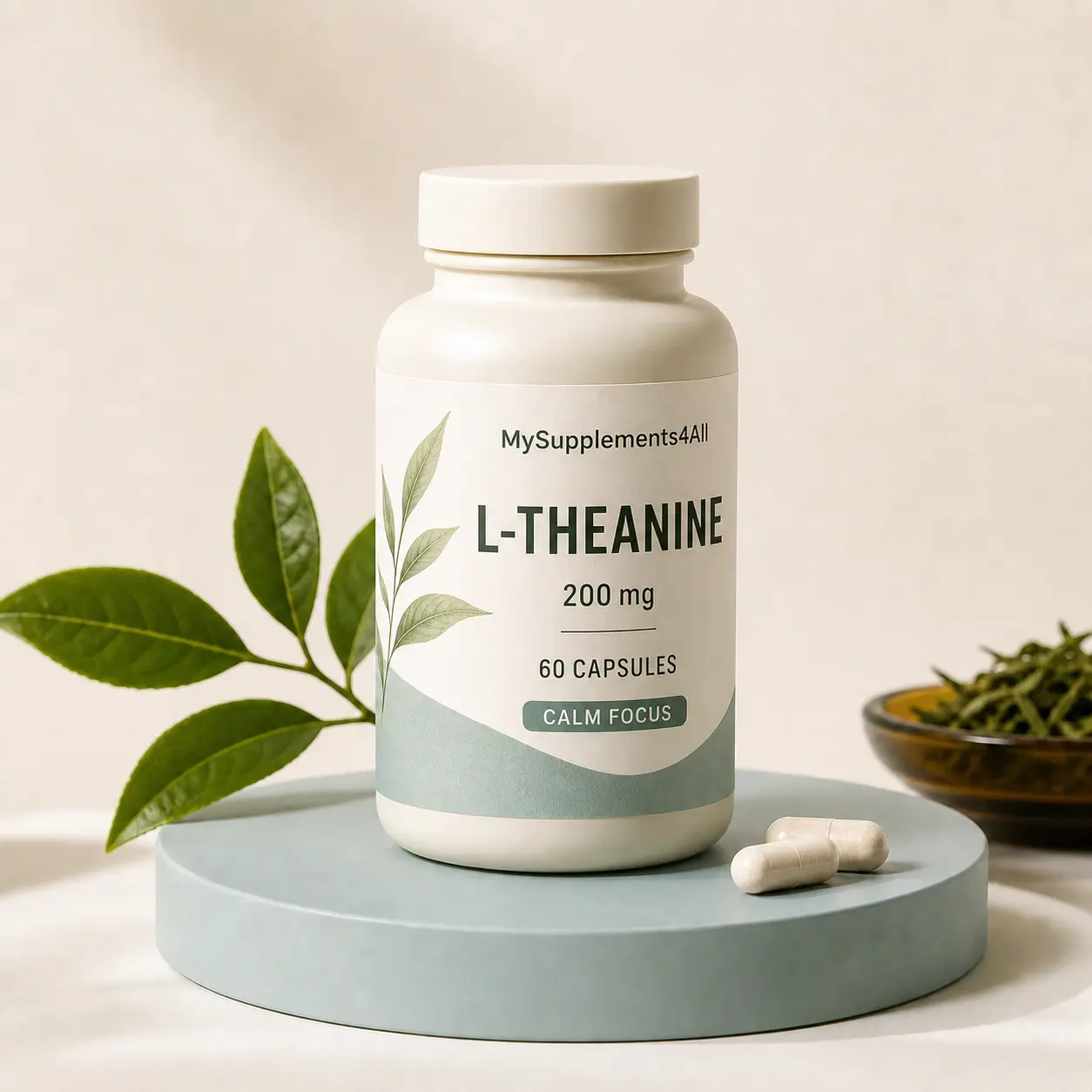 L-Theanine — 120 capsules (200mg) pack from My Supplements 4 All